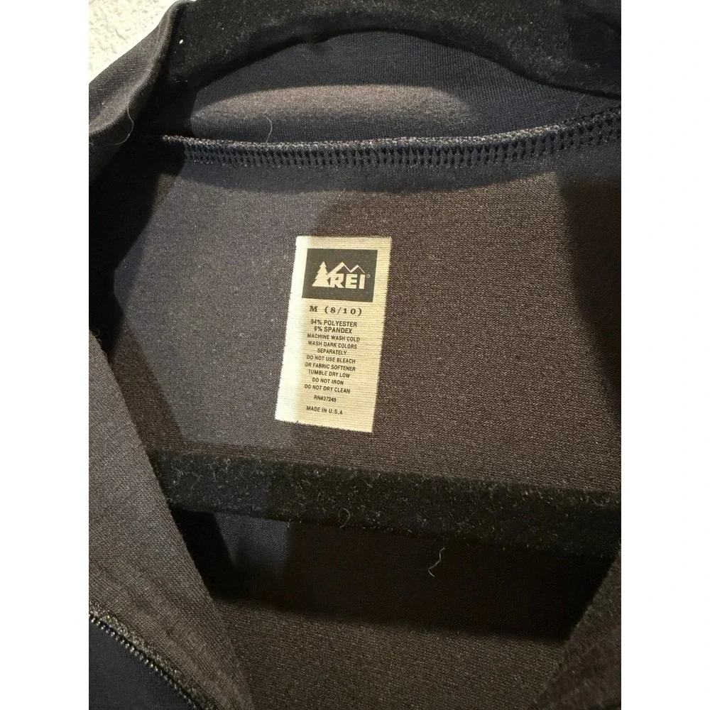 REI Kids Pullover Quarter-Zip Black M 8/10‎
